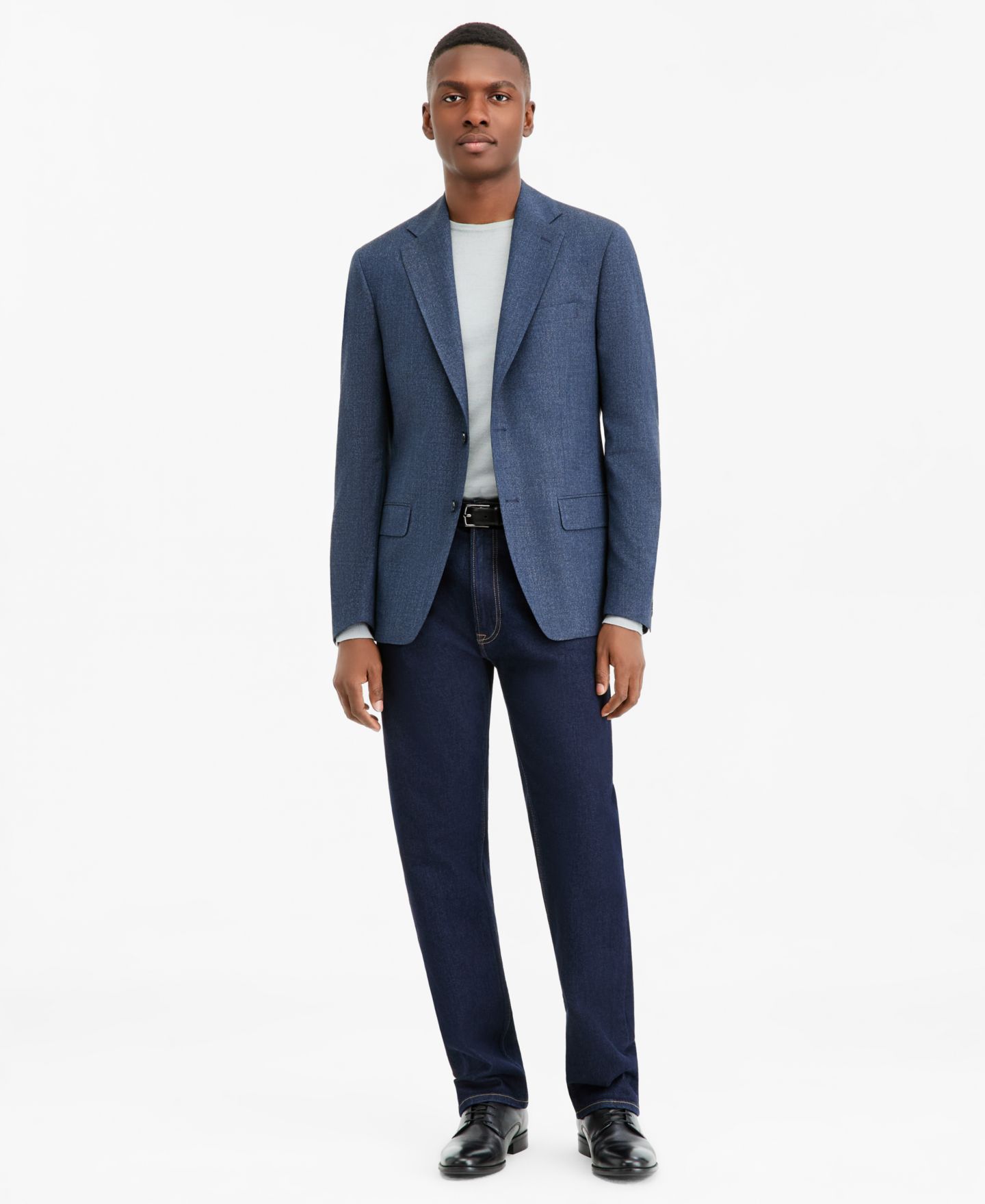 Мужской пиджак Calvin Klein Slim-Fit Textured Sport Coat, цвет: Синий — фото 2