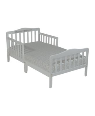 Rockport Reversible Panel Toddler Bed Solid Wood Dual Tone Finish Low Profile Design for Kids Bedroom