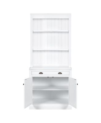 Tall Bookshelf With LED Lighting, Modern Bookcase