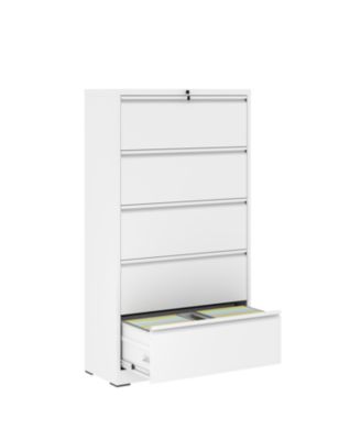5-Drawer Lockable Lateral File Cabinet for Home/Office