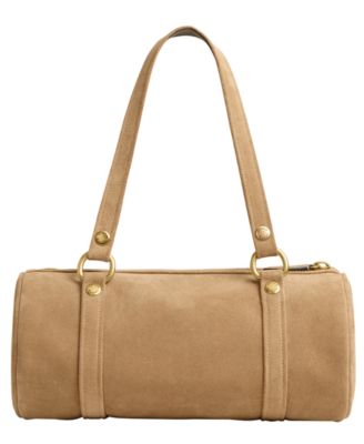 Originals Kisslock Large Suede Barrel Bag