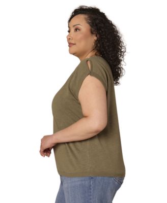 Plus Size V-Neck Sweater Top