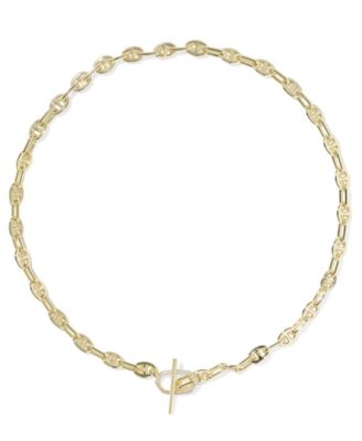 Cubic Zirconia Elisa Toggle Link & Chain Necklace