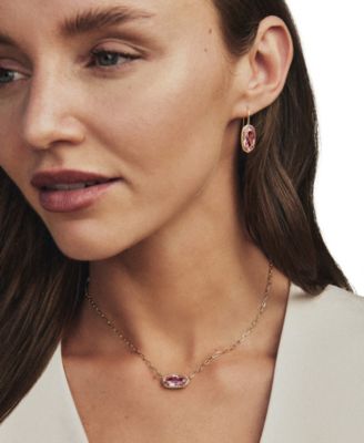 Cubic Zirconia Oval Elisa Luxe Pendant Necklace