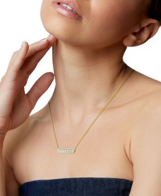 Diamond (3/8 ct. t.w.) Pendant Necklace in 14k Yellow Gold