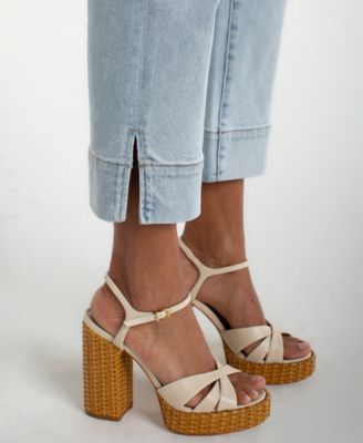 Petite Kennedy Cropped Wide-Hem Jeans