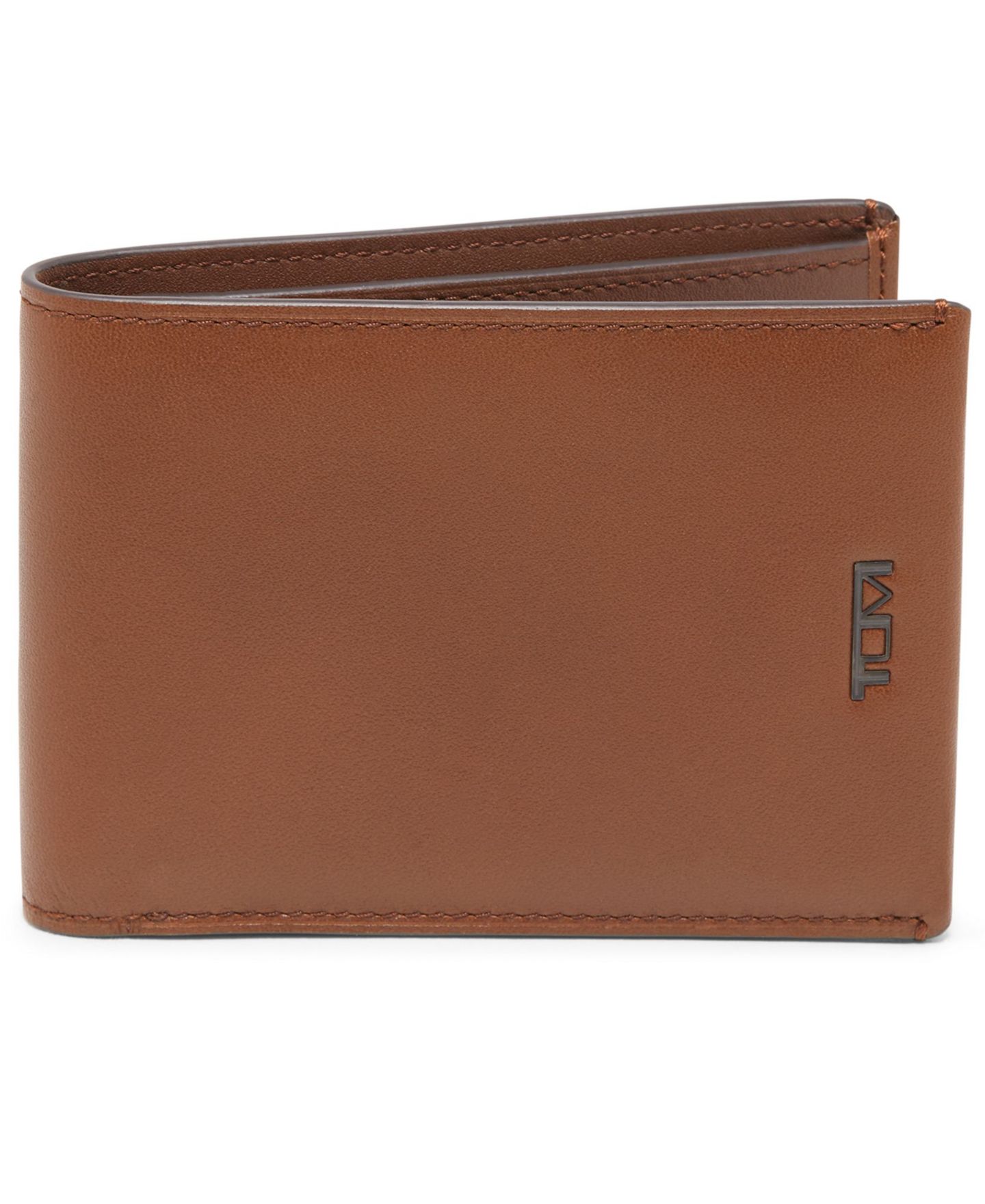Мужской кошелёк TUMI Slim Single Billfold Wallet, цвет: Коньячный — фото 1