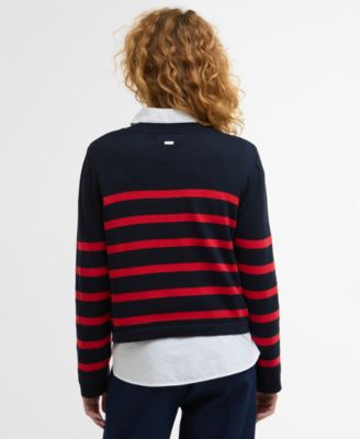 Women's Fern Knitted Placement Stripe Jumper