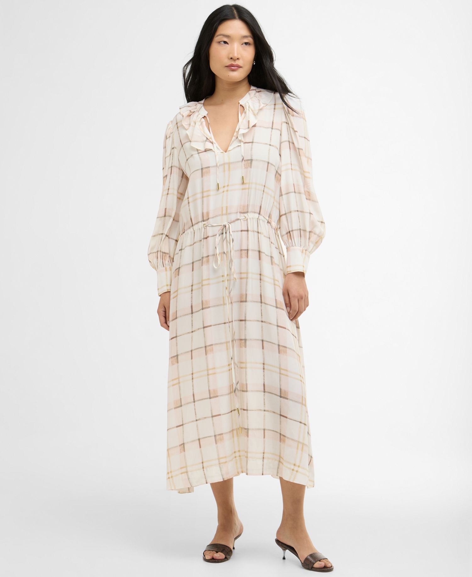Women's Asker Oversized-Sleeve Midi Dress