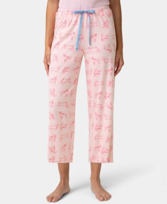Women's Printed Capri Mid-Rise Pants