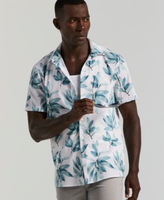 Men's Magnolia Leaf Print Shirt