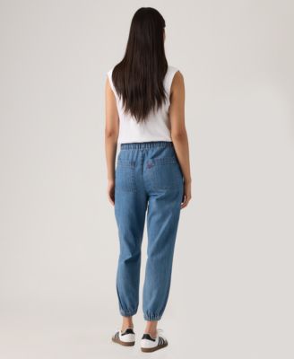 Plus Size Tapered-Leg Mid-Rise Jogger Pants