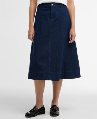 Women's Denim Maia Midi Skirt