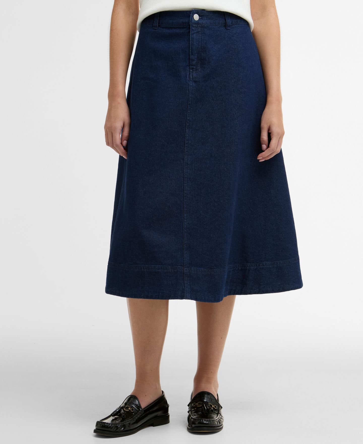 Женская юбка Barbour Denim Maia Midi, цвет: Варёный — фото 1