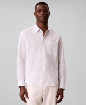 Men's Long-Sleeve Crinkle Poplin Shirt