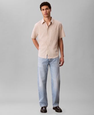 Men's Short-Sleeve Crinkle Poplin Shirt