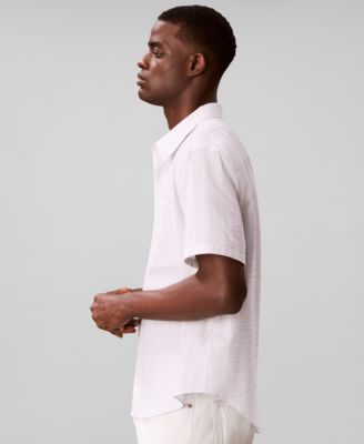Men's Short-Sleeve Crinkle Poplin Shirt