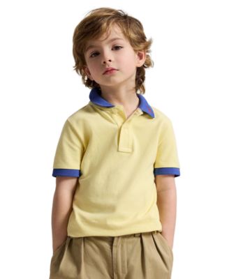 Boys' 2-7 Stretch Cotton Mesh Polo Shirt