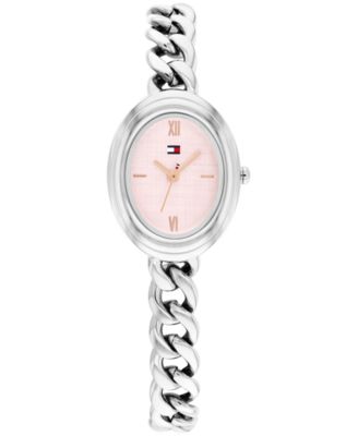 Women's Quartz Silver Tone Stainless Steel Chain Bracelet Watch, 21.5mm