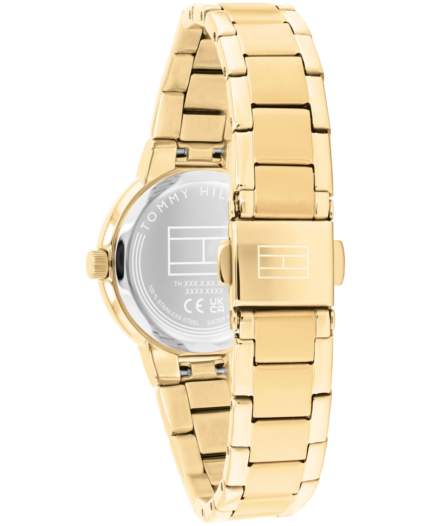Женские часы Tommy Hilfiger Quartz Gold Tone Stainless Steel Bracelet Watch, 28mm — фото 3