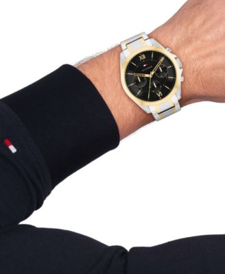 Men's Multifunction Two Tone Stainless Steel Bracelet Watch, 42mm