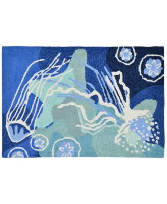 Capri Jelly Fish 1'8"x2'6" Area Rug