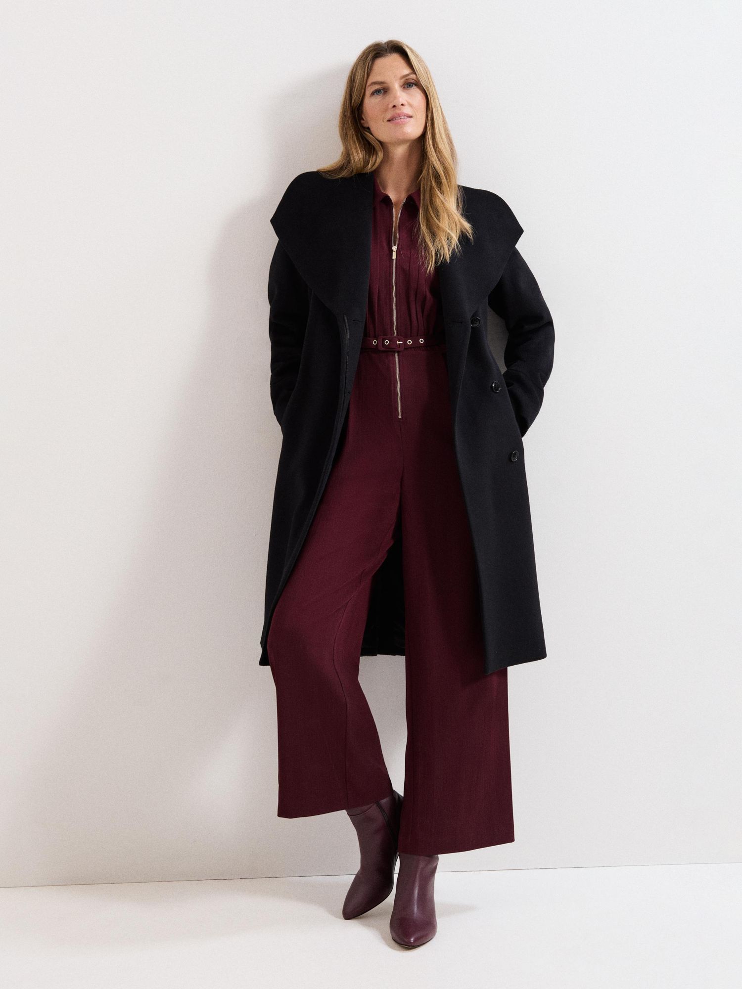 Women's Nicci Belted Wool Coat