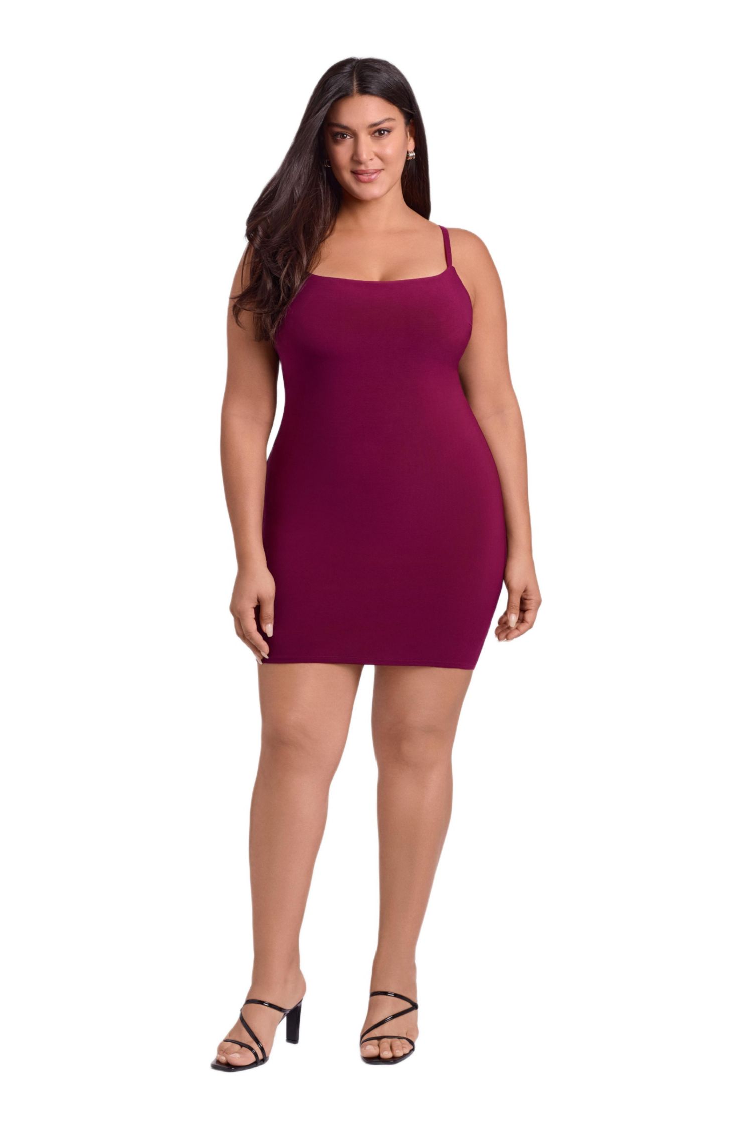 Women's Sculpting Shapewear Scoop Neck Cami Mini Dress