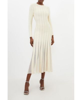 Women's Filament Full Skirt Knit Midi Dress