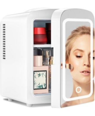 4L Skincare Fridge with Dimmable LED Mirror & AC/DC Power