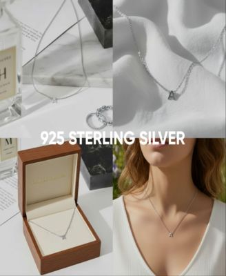 Inez Initial Necklace - Sterling Silver 925
