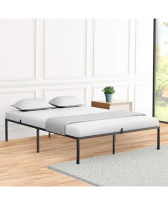 Queen Metal Platform Bed Frame- No Box Spring Needed- Heavy Duty Steel Slats- Easy Assembly