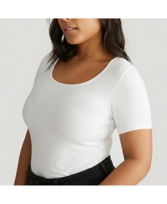 Plus Size Scoop Neck Tee