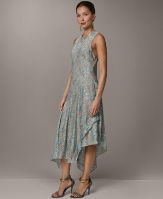 Women's Sleeveless Crew Neck Midi Dress