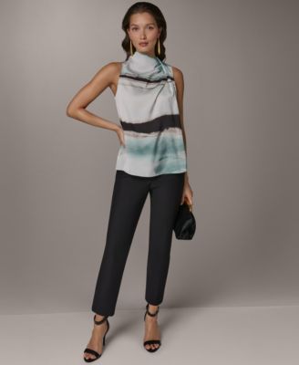 Women's Cowl Neck Sleeveless Top