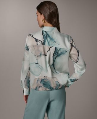 Women's Long-Sleeve Collared Neck Shirt