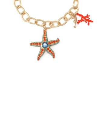 Faux Stone Starfish Pendant Necklace
