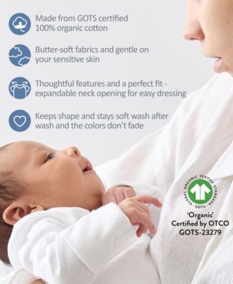 Baby Boys' or Girls' Short-Sleeve Bodysuit, 5-Pack