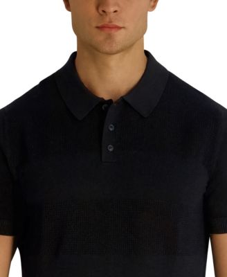Men's Short-Sleeve Regular-Fit Spread Collar Polo Sweater