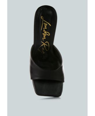 Womens Sweet16 Clear Spool Heel Sandals