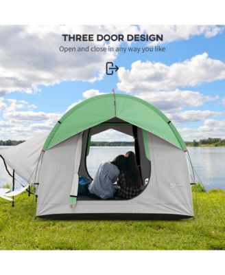 Car Camping Tent with 3 Doors, 2000mm Waterproof, and