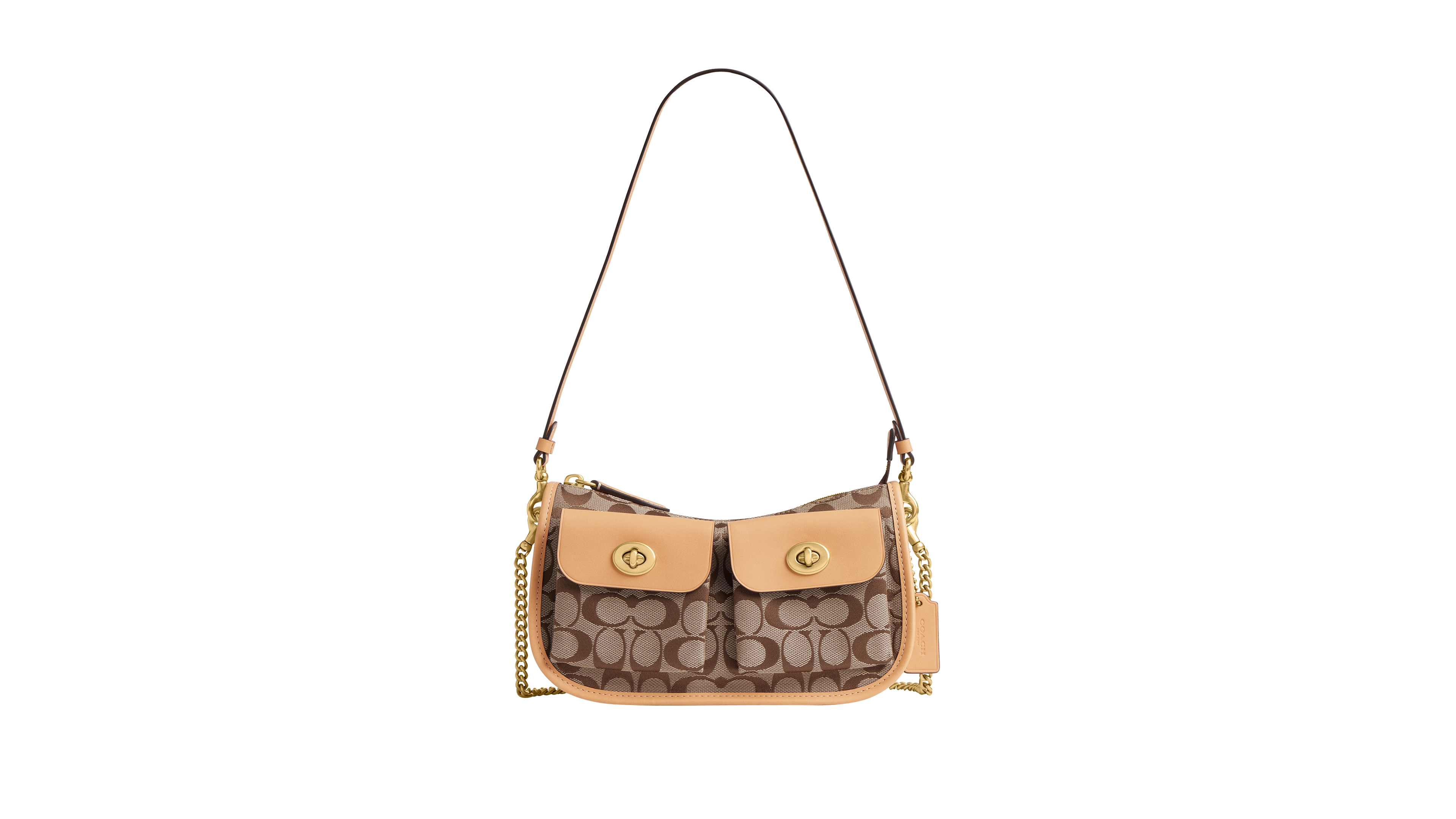 Coach Originals Waverly Small Signature Jacquard Twin Shoulder Bag
