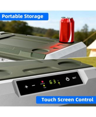 53QT Portable Refrigerator with Wheels