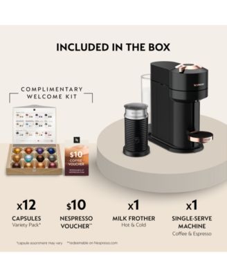 Vertuo Next Premium Coffee and Espresso Machine by De'Longhi, with Aeroccino Milk Frother