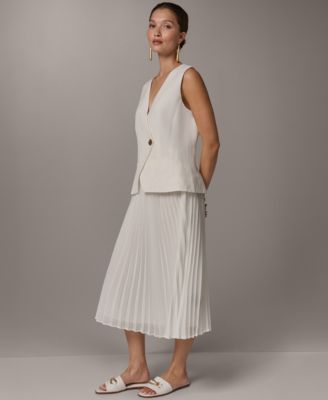 Petite V-Neck Midi Dress