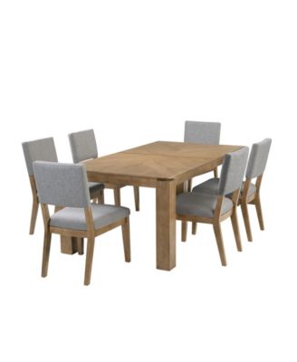 Selby 7-Pc. Dining Set (1 Dining Table + 6 Chairs)