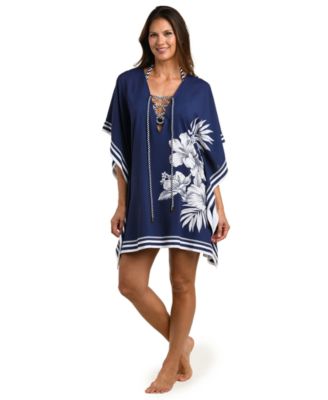 Women's Mariner Blooms Printed Cover-Up Caftan