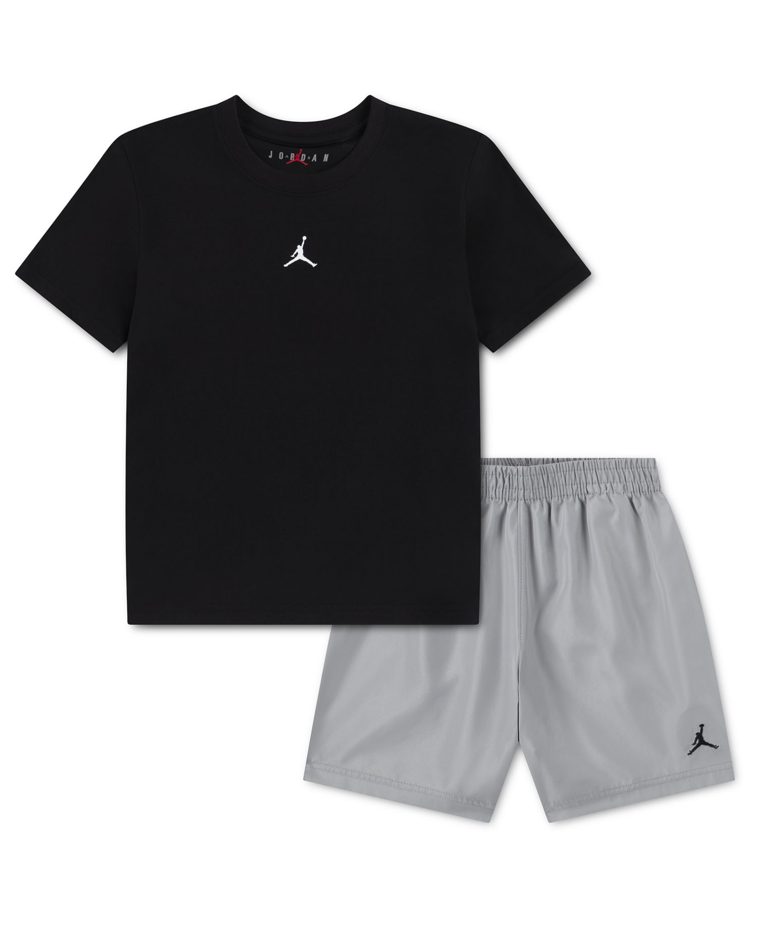 Boys' 2T-7 Dri-FIT Crewneck Jersey T-Shirt and Mesh Shorts, 2-Piece Set