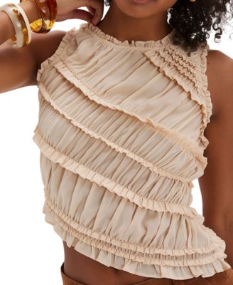 Women's Sleeveless Smocked Tank Top