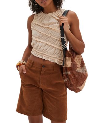 Women's Sleeveless Smocked Tank Top